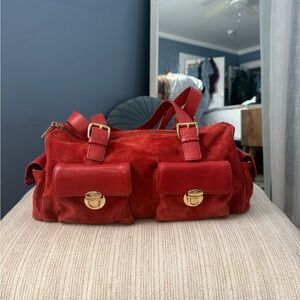 Maxx New York Multi Pocket Satchel handbag